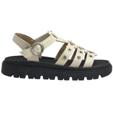 Imagem de Sandália Feminina Papete Casual Dia a Dia Passeio Trabalho Flat Form Ultra Conforto Moleca 5504.115