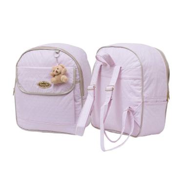 Imagem de Mochila bebê maternidade mommy rosa