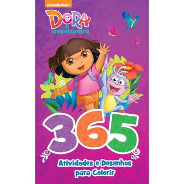 Imagem de Livro Infantil Dora e Botas 365 Atividades e Desenhos para Colorir - 368 Páginas