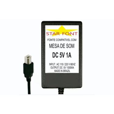 Imagem de Fonte DC 5V para Interface, Gravador e Mesa de Som Mixer Lexsen - Bivo