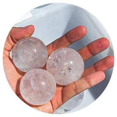 Imagem de 10 Mini Esferas de Pedra Cristal Natural Tipo B - 45 a 50 mm - Cristai