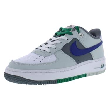 Imagem de Nike Tênis infantil Air Force 1 LV8 (FB9035-001, prata claro/branco/cinza fumo/azul royal), Prata clara/branco/cinza fumo/azul royal profundo, 18