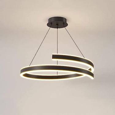 Imagem de Lustre LED moderno regulável, luminária pendente de entrada ajustável, luminária de teto para sala de estudo, sala de jantar, quarto, corredor, bar, sala de estar (cor: A, tamanho: 50c)