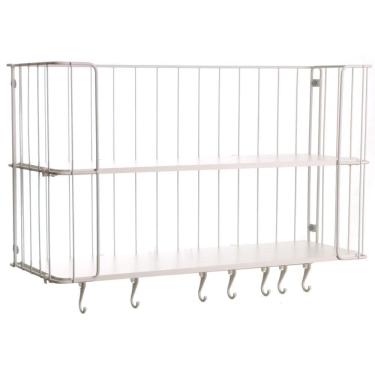 Imagem de Prateleira Country Dupla Com Ganchos