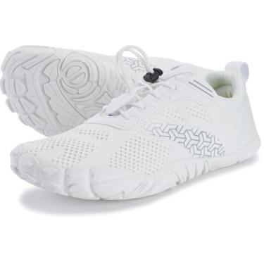 Imagem de Sapatos Joomra Minimalist para mulheres tamanho 38 brancos