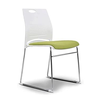 Imagem de Cadeiras de secretária de escritório cadeira de escritório cadeira de secretária ergonómica com corrimão cadeira de computador simples e moderna que economiza espaço e cadeira de sala de jantar para