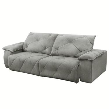 Imagem de Sofá 3 Lugares 2,50m Retrátil e Reclinável Texas - COLISEU, Creme