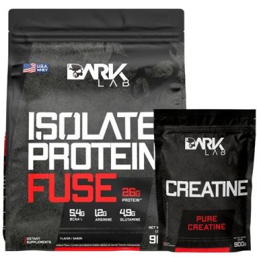 Imagem de Creatina Pura 500g + Isolate Protein Fuse 900g Dark Lab, Baunilha