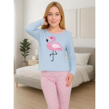 Imagem de Pijama de Inverno Manga Longa e Calça Cumprida - c9 BICHINHO LONGO - M