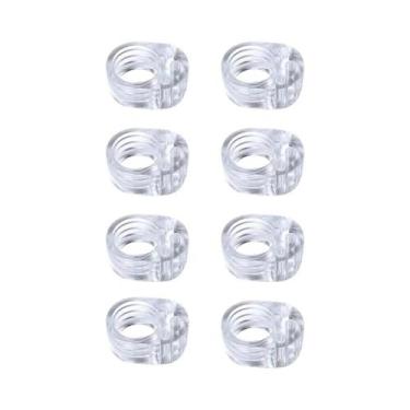 Imagem de Batente De Porta De Silicone Transparente Sem Furação, Amortecedor De 