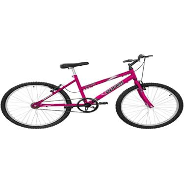 Imagem de Bicicleta de Passeio Ultra Bikes Esporte Chrome Line Aro 24 Reforçada Freio V-Brake Sem Marcha Rosa Pink Feminina