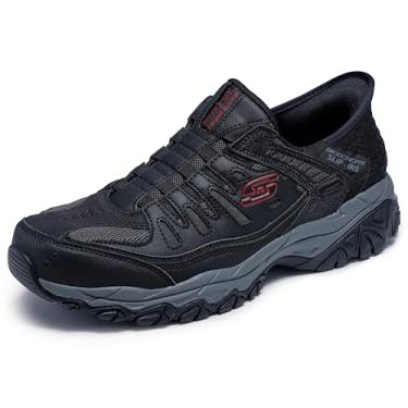 Imagem de Skechers Afterburn M. Fit Ridgeburn Mocassim masculino, Preto/Carvão, 9