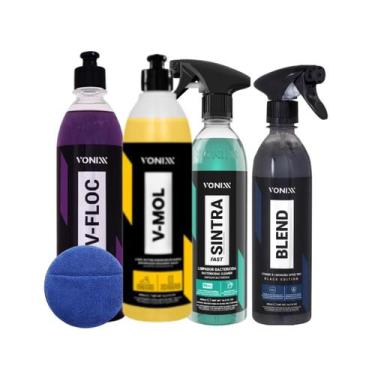 Imagem de Kit Vonixx Blend Spray Black  VFloc  VMol  Sintra Fast Todos 500ML e A