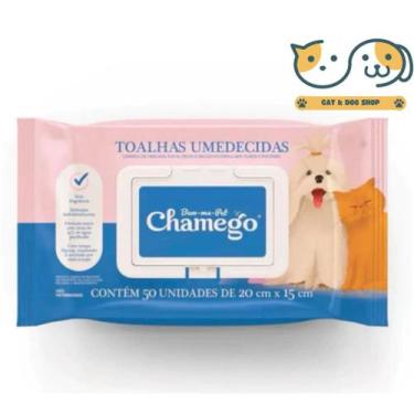 Imagem de Lenço Umedecido Para Cães e Gatos Chamego  50 Folhas