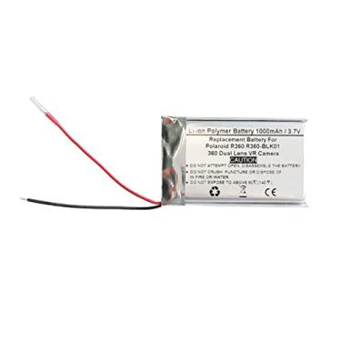 Imagem de Bateria de substituição de 1000mAh 3,7V para câmera VR Polaroid R360 R360-BLK01 360 com lente dupla, 073048P