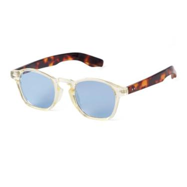 Imagem de Óculos de sol vintage com armação de tartaruga e rebites da moda, feminino e masculino (6)