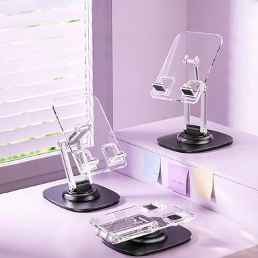 Imagem de Suporte dobrável para celular, totalmente ajustável, dobrável, base compatível com telefone 16 15 14 13 12 11 Pro Xs Max Xr X 8, Nintendo Switch, todos os telefones