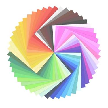 Imagem de HUKNFC Cartolina colorida – Papel cartolina premium 21,6 cm x 28 cm, 120 folhas, 230 g/m², 20 cores sortidas – Ideal para artesanato DIY, confecção de cartões, álbuns de recortes e material de