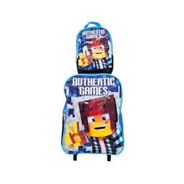 Imagem de Combo Authentic Games com Mochila Rodinha e Lancheira – Infantil Gamer