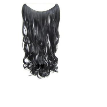 Imagem de Aplique Mágico Cabelo Orgânico Ondulado Fio Invisível Extensão em Segu