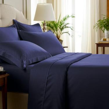 Imagem de Jogo de Cama Casa Di Valle Solteiro King 2 peças 400 Fios 100% Algodão