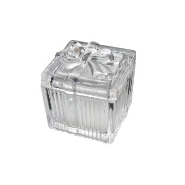 Imagem de Porta Joia De Vidro Com Tampa Laço 6Cm 