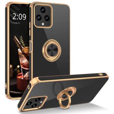 Imagem de Capa GUAGUA para suporte T-Mobile REVVL 6/6X 5G Black Ring