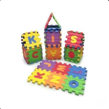 Imagem de Tapete Castelo Alfanúmerico 36 Peças EVA Antiderrapante Playground par