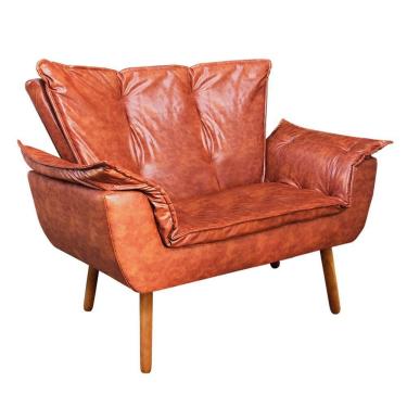 Imagem de Kit 01 Namoradeira E 02 Poltronas Opala Corano Nozes