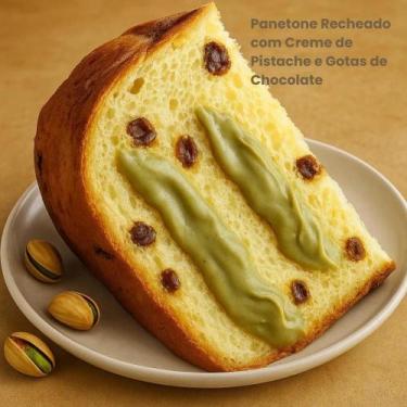 Imagem de Panettone Casa Suíça Pistache Kit 3 unidades 500g - 11609, Casa Suíça