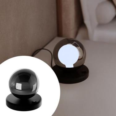 Imagem de Abajur Luminaria De Mesa Dama Moderno Com Interruptor Com Globo Vidro 