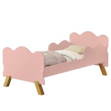 Imagem de Mini Cama Infantil 148x68cm Proteção Lateral Vivi Rose Z53 - Mpozenato