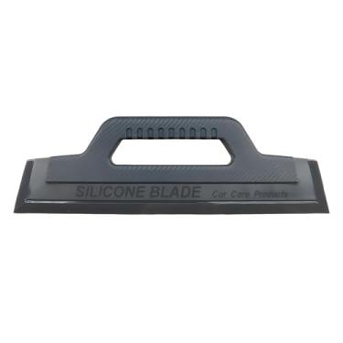 Imagem de Tuxihapp Rodo de janela de carro, lâmina de água de silicone macio com alça antiderrapante, raspador de para-brisa de carro de secagem rápida, ferramenta universal de limpeza de limpador de vidro