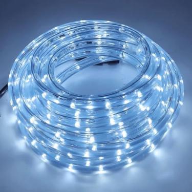 Imagem de Mangueira Iluminada LED 10m 180 Leds – Decoração para Jardim, Fachadas, Festa e Ambientes Externos | Alta Luminosidade e Economia de Energia (Branco)
