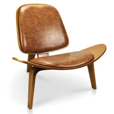 Imagem de Poltrona Shell Corano Nozes