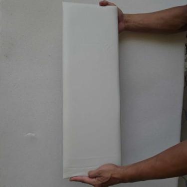 Imagem de Cabeceira Modular Estofada 60x20cm + 120x20cm | Painel Decorativo para Cama | Autocolante, Macia, Design Moderno para Quarto(20UN 20X80CM CORINO BRANCO)