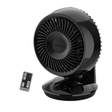 Imagem de Lasko Whirlwind EcoQuiet Ventilador circulador de ar de 12 velocidades com movimento orbital de 12 velocidades com controle remoto, branco