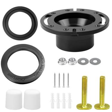 Imagem de Kit de reparo de vaso sanitário RV Flange e vedações de soquete de 7,6 cm para peças de reposição 3 em 1 de vedação à prova de vazamento Dometic 300/310/320 (kit de vedação de flange 3 em 1)