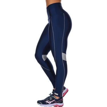 Imagem de Calça Legging Fitness Cirrê Cós Alto Com Friso e Recorte Summer Soul-Feminino