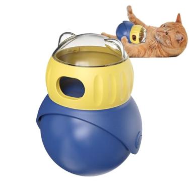 Imagem de Dispensador de petiscos para cães | Recipiente de guloseimas para cães, brinquedo de distribuição de comida ajustável, alimentador de bola recarregável para brincadeiras internas e enriquecimento