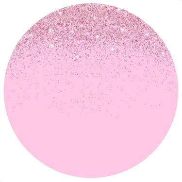 Imagem de Painel Redondo Sublimado 1,5M Festa Tecido El - Glitter Rosa