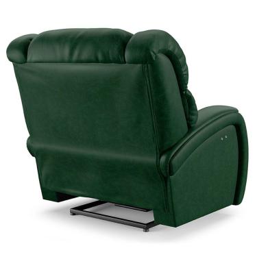 Imagem de Poltrona Do Papai Reclinável Napoli Power Touch Massagem Pu Fh1 Verde Musgo