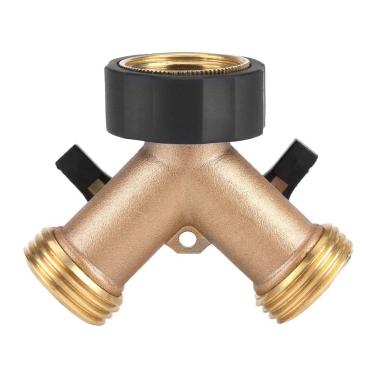 Imagem de Zerodis Mangueira Torneira Conector Divisor Casa Jardinagem Suprimentos Latão 2 Vias Forma y Ideal para Irrigação de Jardim e Uso Doméstico Mangueira Torneira Conector Divisor Jardinagem Resistente