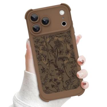 Imagem de Timiboo Capa magnética para iPhone 17 Pro Max, estampa floral fofa [compatível com MagSafe] Proteção total da câmera TPU e PC Capa de telefone translúcida à prova de choque para mulheres e meninas