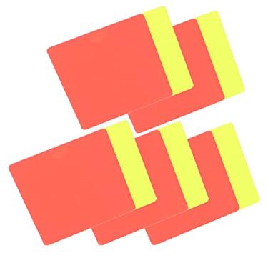 Imagem de Generic Cartões de Penalidade para árbitro de Futebol, Durável, Pvc, Conjunto de Cartões Vermelho e Amarelo, Suprimentos para Jogos de Futebol, 5 Conjuntos para Escolas