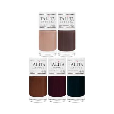Imagem de Kit 5 Esmaltes Anita Cremosos Coleção Talita Cardozo