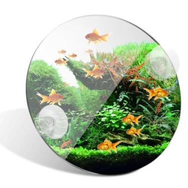 Imagem de INOOMP Betta Fish Espelho Decorativo de Acrílico para Tanque com Copos Design Compacto para Brincar Enriquecido para Peixes Betta Seguro e Decoração de Aquário