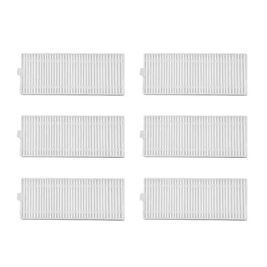 Imagem de Escova lateral principal com filtro HEPA para esfregão, compatível com Polaris PVCR 6001 IQ Home Aqua, compatível com acessórios para aspirador robô Beko VRR80214VB VRR94314VB(6 HEPA)