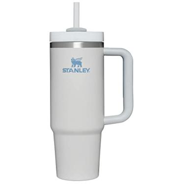 Imagem de Stanley Copo Quencher H2.0 com alça e canudo 850 g | Tampa Flowstate de 3 posições | Suporte de copo compatível para viagens | Copo de aço inoxidável isolado | Livre de BPA | Neblina