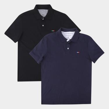Imagem de Kit Camisa Polo Industrie Básica Masculina 2 Peças-Masculino